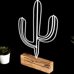 Декоративная фигура Cactus White цена и информация | Детали интерьера | pigu.lt