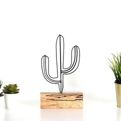 Декоративная фигура Cactus Mini Black цена и информация | Детали интерьера | pigu.lt