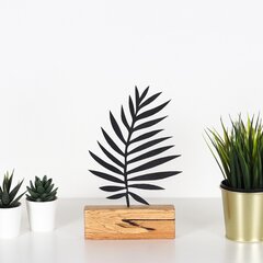 Dekoratyvinė figūrėlė Palm Leaf Black kaina ir informacija | Interjero detalės | pigu.lt