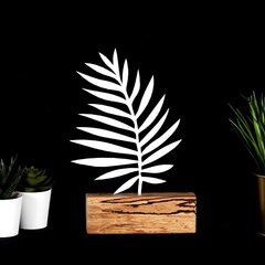 Декоративная фигурка Palm Leaf White цена и информация | Детали интерьера | pigu.lt