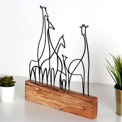 Dekoratyvinė figūrėlė Giraffe Black kaina ir informacija | Interjero detalės | pigu.lt