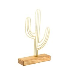 Dekoratyvinė figūrėlė Cactus Gold kaina ir informacija | Interjero detalės | pigu.lt