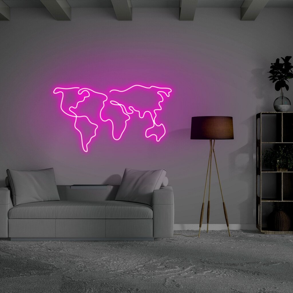 Sieninis šviestuvas World Map kaina ir informacija | Sieniniai šviestuvai | pigu.lt