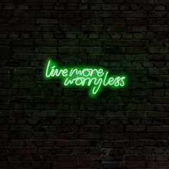 Настенный светильник Live More Worry Less цена и информация | Настенные светильники | pigu.lt