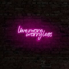 Настенный светильник Live More Worry Less цена и информация | Настенные светильники | pigu.lt