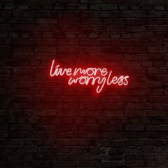 Настенный светильник Live More Worry Less цена и информация | Настенные светильники | pigu.lt