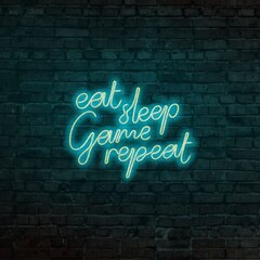 Настенный светильник eat sleep Game repeat цена и информация | Настенные светильники | pigu.lt