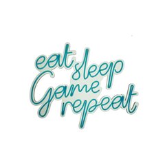 Настенный светильник eat sleep Game repeat цена и информация | Настенные светильники | pigu.lt