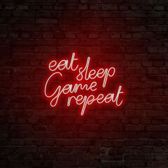 Настенный светильник eat sleep Game repeat цена и информация | Настенные светильники | pigu.lt