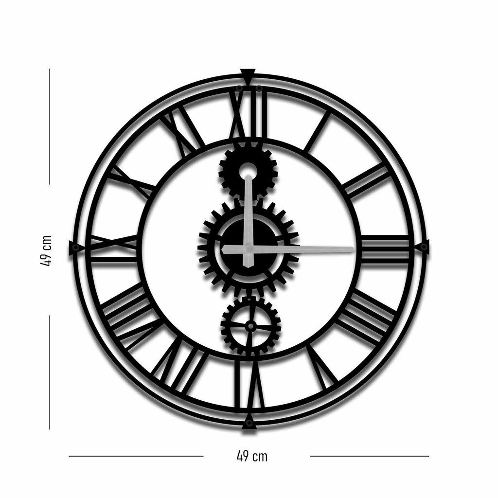 Dekoratyvinis sieninis laikrodis MTS - 010 kaina ir informacija | Laikrodžiai | pigu.lt
