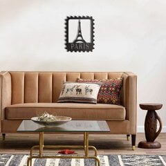 Metalinė sienų dekoracija Paris Stamp, 30x37 cm kaina ir informacija | Interjero detalės | pigu.lt