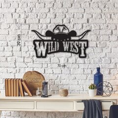 Metalinė sienos dekoracija Wild West kaina ir informacija | Interjero detalės | pigu.lt