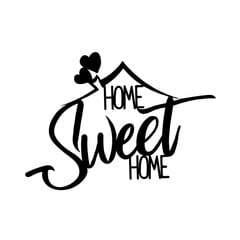 Metalinė sienos dekoracija Home Sweet Home kaina ir informacija | Interjero detalės | pigu.lt