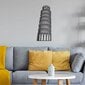 Metalinė sienų dekoracija Pisa Tower, 27.5x70 cm kaina ir informacija | Interjero detalės | pigu.lt