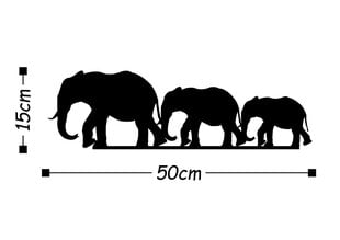 Metalinė sienos dekoracija Elephants kaina ir informacija | Interjero detalės | pigu.lt
