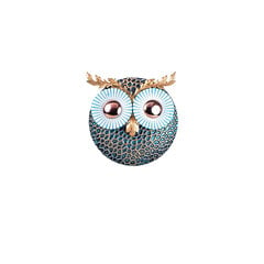 Metalinė sienų dekoracija Owl 3 Copper, 19x19 cm kaina ir informacija | Interjero detalės | pigu.lt