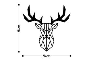 Metalinė sienos dekoracija Deer kaina ir informacija | Interjero detalės | pigu.lt