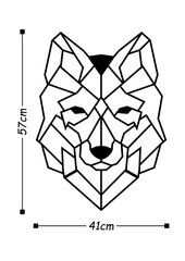 Metalinė sienos dekoracija Wolf kaina ir informacija | Interjero detalės | pigu.lt