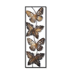 Metalinė sienų dekoracija Metal Art Butterfly, 100x35x5 cm kaina ir informacija | Interjero detalės | pigu.lt