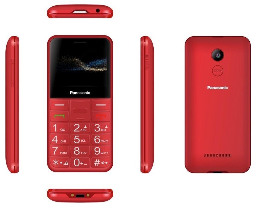 Panasonic KX-TU155EXRN Red kaina ir informacija | Mobilieji telefonai | pigu.lt