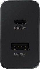 Samsung Common 35W Power Adapter Duo черный EP-TA220NBEGEU цена и информация | Зарядные устройства для телефонов | pigu.lt