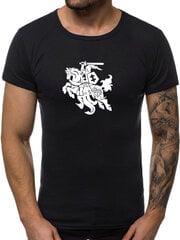 Marškinėliai vyrams Vytis JS/712005-43451-XXL, juodi kaina ir informacija | Vyriški marškinėliai | pigu.lt