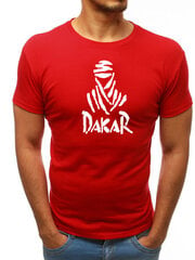 Marškinėliai vyrams Dakar JS/712005-43420-XXL, raudoni kaina ir informacija | Vyriški marškinėliai | pigu.lt