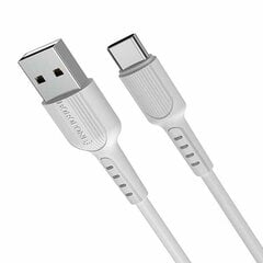 Kabelis Borofone X16 USB-C, 100 cm, baltas kaina ir informacija | Laidai telefonams | pigu.lt