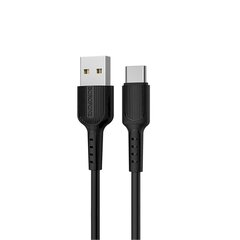 Кабель Borofone X16 USB-C 100см черный цена и информация | Кабели для телефонов | pigu.lt