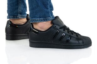 Laisvalaikio bateliai vaikams Adidas Superstar J FV3140, juodi kaina ir informacija | Sportiniai batai vaikams | pigu.lt