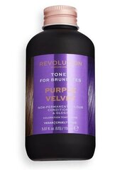 Pusiau ilgalaikiai plaukų dažai brunetėms Revolution Haircare London Tones For Brunettes, 150 ml, Purple Velvet kaina ir informacija | Plaukų dažai | pigu.lt