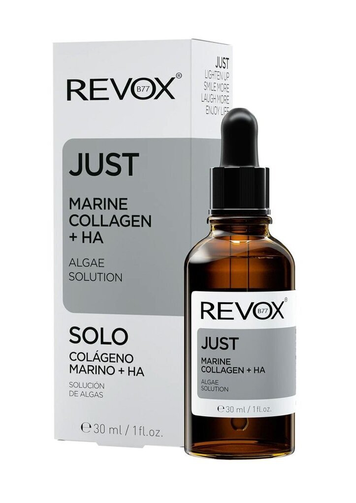 Drėkinamasis veido serumas Revox Just Marine Collagen + HA, 30 ml kaina ir informacija | Veido aliejai, serumai | pigu.lt