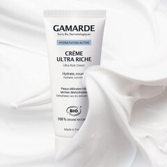 Drėkinamasis veido kremas Gamarde Organic Active Moisturizing Ultra Rich Cream, 40ml kaina ir informacija | Veido kremai | pigu.lt