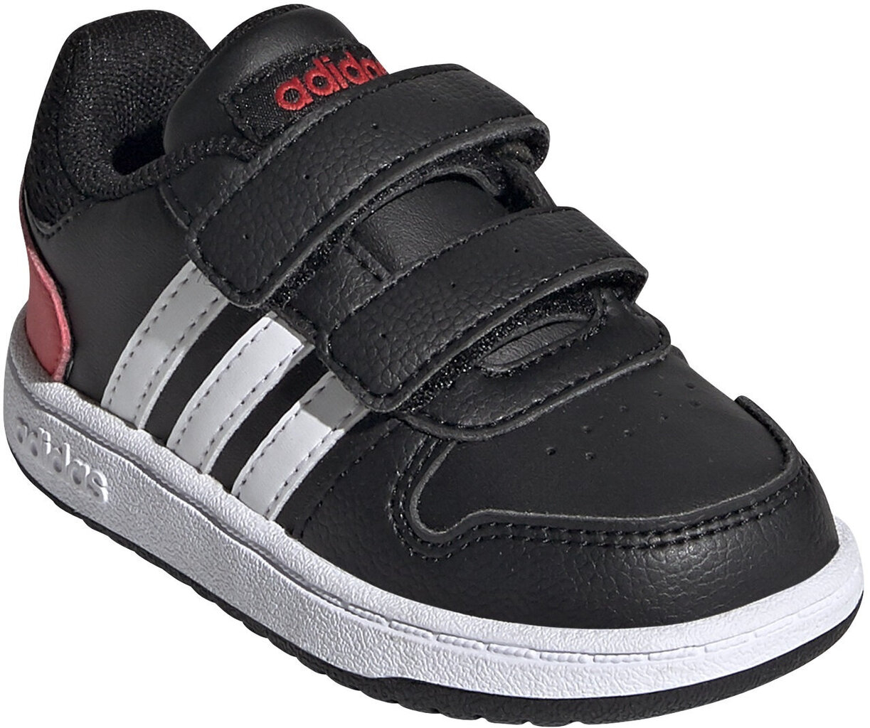 Kedai vaikams Adidas Hoops 2.0 Cmf I Black FY9444/8.5K, juodi цена и информация | Sportiniai batai vaikams | pigu.lt