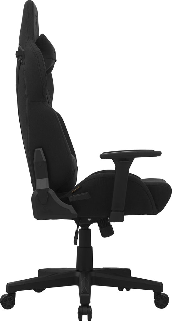 Žaidimų kedė SENSE7 Sentinel Fabric, juoda цена и информация | Biuro kėdės | pigu.lt