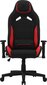 Žaidimų kėdė Sense7 Vanguard, gobelenas, juoda/raudona цена и информация | Biuro kėdės | pigu.lt