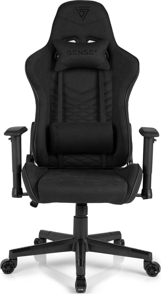 Žaidimų kėdė Sense7 Spellcaster, juoda цена и информация | Biuro kėdės | pigu.lt