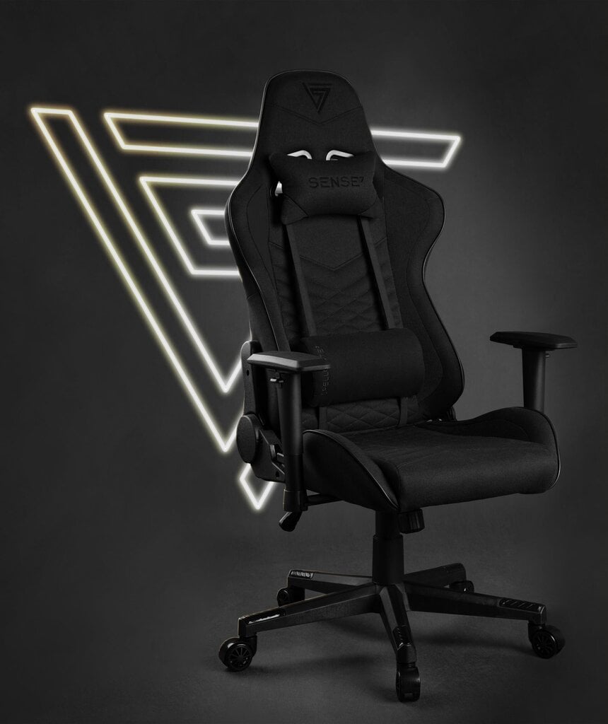 Žaidimų kėdė Sense7 Spellcaster, juoda цена и информация | Biuro kėdės | pigu.lt