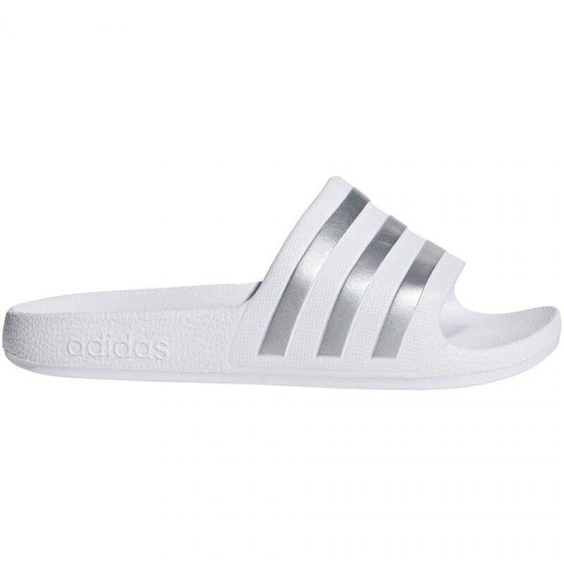 Šlepetės vaikams Adidas Adilette Aqua K Jr F35555, baltos kaina ir informacija | Šlepetės, kambario avalynė vaikams | pigu.lt