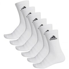 Kojinės vyrams Adidas Cushioned Crew 6PP DZ9353, 6 poros kaina ir informacija | Vyriškos kojinės | pigu.lt