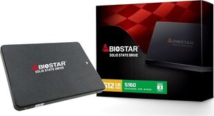 Biostar S160, 512GB (SA102S2E35-PM1BJ-BS2) цена и информация | Внутренние жёсткие диски (HDD, SSD, Hybrid) | pigu.lt