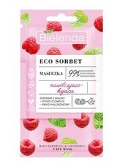 Успокаивающая и увлажняющая маска для лица Bielenda Sorbet Raspberry 8 г цена и информация | Маски для лица, патчи для глаз | pigu.lt