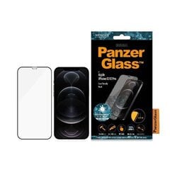 PanzerGlass Pro E2E Super+, iPhone 12/12 Pro black kaina ir informacija | Apsauginės plėvelės telefonams | pigu.lt