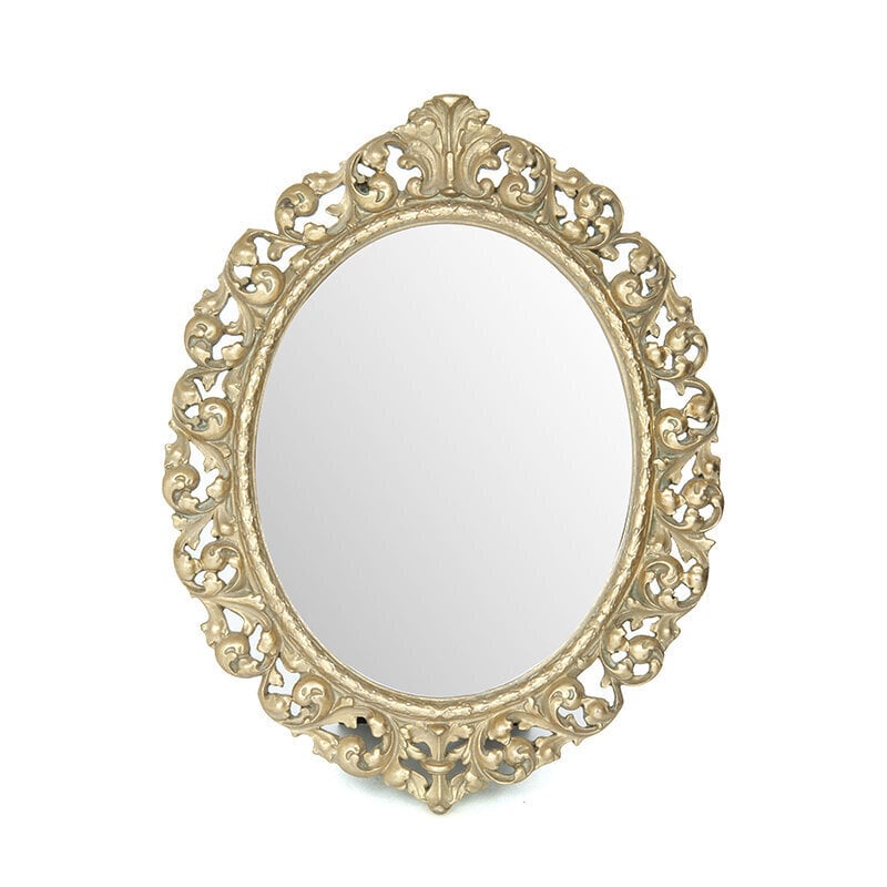 Dekoratyvinis veidrodis, aukso spalvos kaina ir informacija | Veidrodžiai | pigu.lt