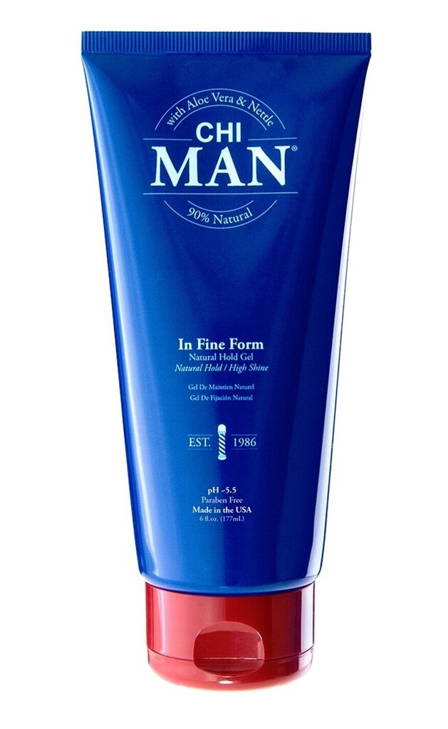 Vidutinės fiksacijos plaukų gelis vyrams CHI Man In Fine Form, 177 ml kaina ir informacija | Plaukų formavimo priemonės | pigu.lt