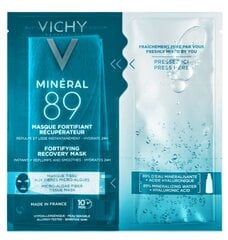 Увлажняющая листовая маска для лица Vichy Mineral 89, 29.2 г цена и информация | Маски для лица, патчи для глаз | pigu.lt