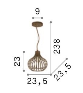 Pakabinamas Šviestuvas Onion SP1 D23 цена и информация | Pakabinami šviestuvai | pigu.lt