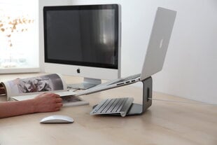 Стол для ноутбуков Bros&Company Pout Eyes 4, темно-серый цена и информация | Компьютерные, письменные столы | pigu.lt