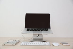 Стол для ноутбука Bros&Company Pout Eyes 4, серый цена и информация | Компьютерные, письменные столы | pigu.lt