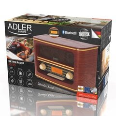 Adler Retro Radio AD 1187	 Display LCD,  цена и информация | Радиоприемники и будильники | pigu.lt